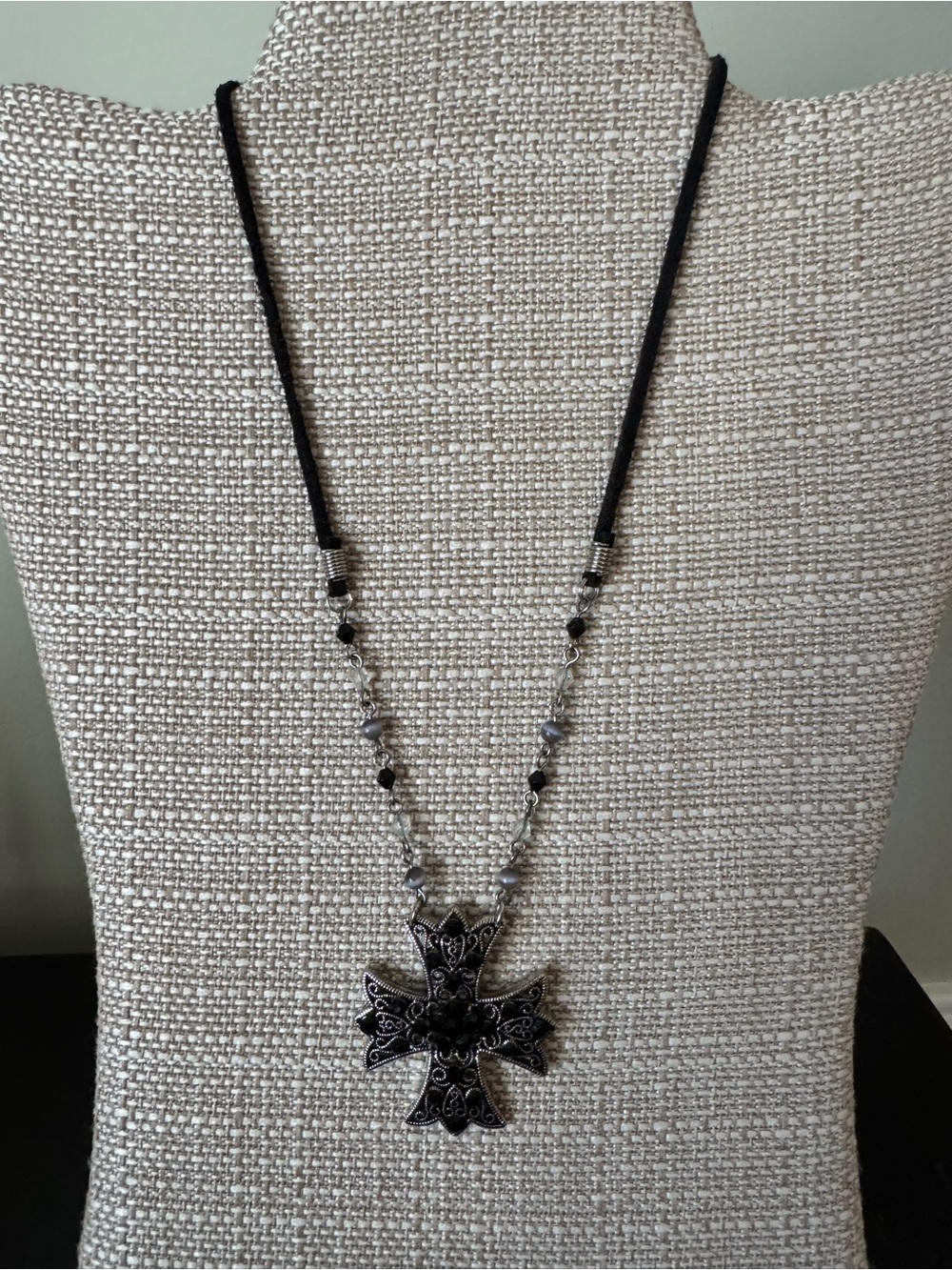 Lia Sophia Retired Devotion Maltese Cross Necklace
